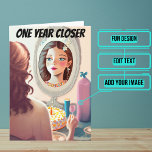 Woman You Are Becoming Funny Daughter Birthday Card<br><div class="desc">Need a unique birthday card for your daughter? This great card is unique and colourful and features a joke about your daughter growing into you. It's followed up with a serious heartfelt message. Inside we've written just the right message to speak to the moment; but you can customize it with...</div>