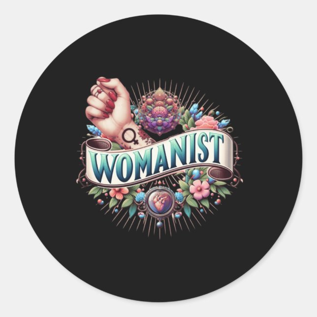 Womanist Sticker  (Front)