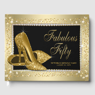 Womans 50th Birthday Party Guest Book