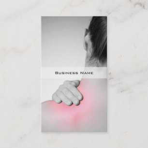 Woman's Back Business Card Template
