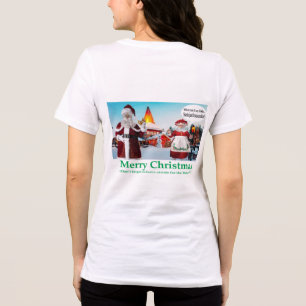 womans bella tee. Merry Christmas. cats mr mrs c Tri-Blend Shirt