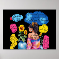 Woman's Empowerment Affirmations Positive Vibes
