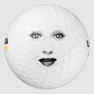 Woman's Face Golf Ball