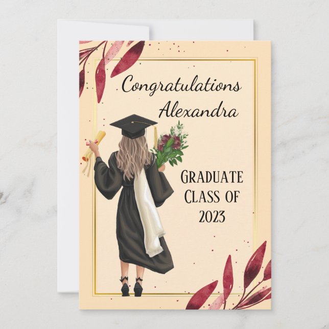 Woman's Graduation Card (Front)