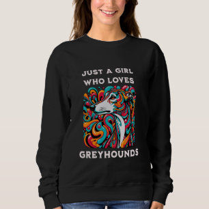 Woman's Greyhound Dog Tee Just A Girl Who Loves Gr