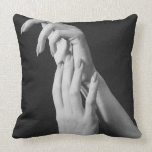 Womans Hands Throw Pillow