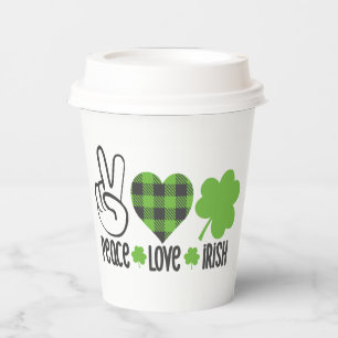 Woman's Lips St. Patrick's Day Design-66678 Paper Cups