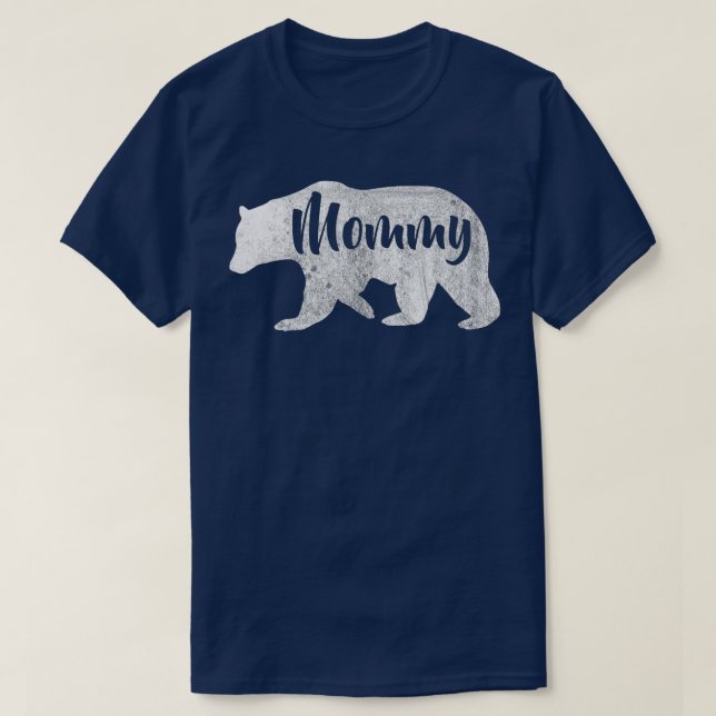 Womans Mommy Bear  Awesome Camping  T-Shirt (Design Front)