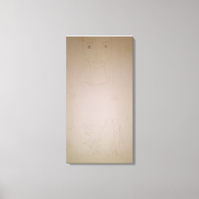 Woman's portrait canvas print (Front)
