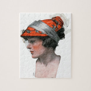 Woman's Profile Jigsaw Puzzle