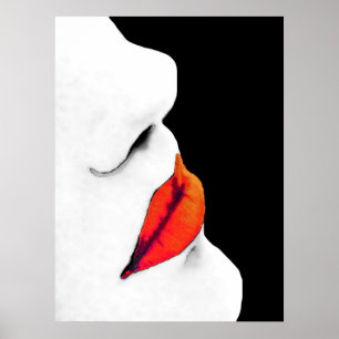 Woman's Red Lips (1) Poster
