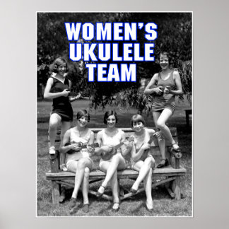 Woman's Uke Team Poster