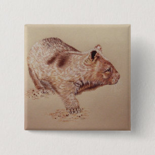 Wombat 2 Inch Square Button