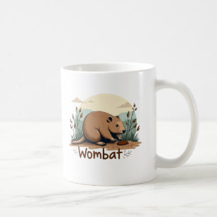 Wombat Bliss: A Journey into the Heart of Australi Coffee Mug