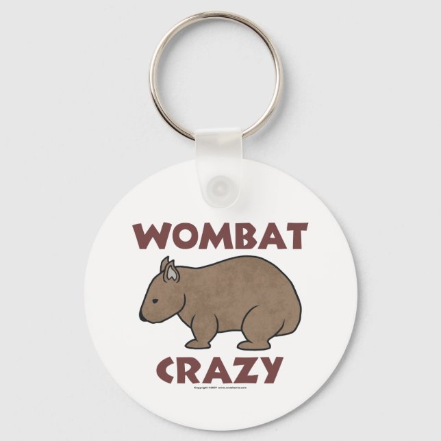 Wombat Crazy III Keychain (Front)