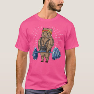 Wombat Deadlift Fitness Gym Weightlifting T-Shirt