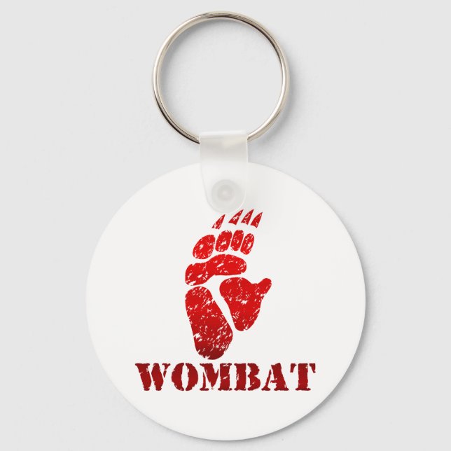 Wombat Footprint II O1 Keychain (Front)