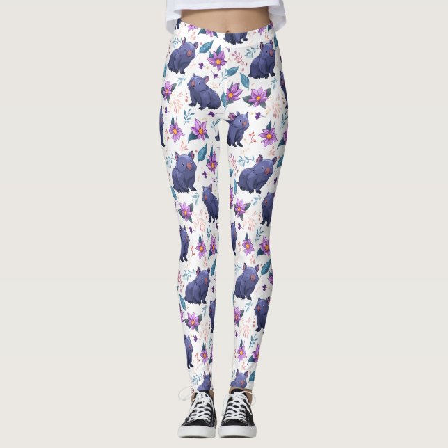 Wombat Garden Stroll Leggings (Front)