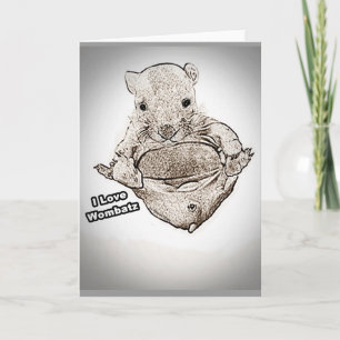 Wombat Joey Greeting Cards