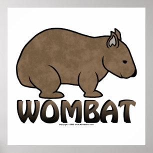Wombat Logo II Poster