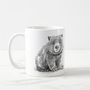 Wombat-Realistic-Handrawn Kaffeetasse Coffee Mug