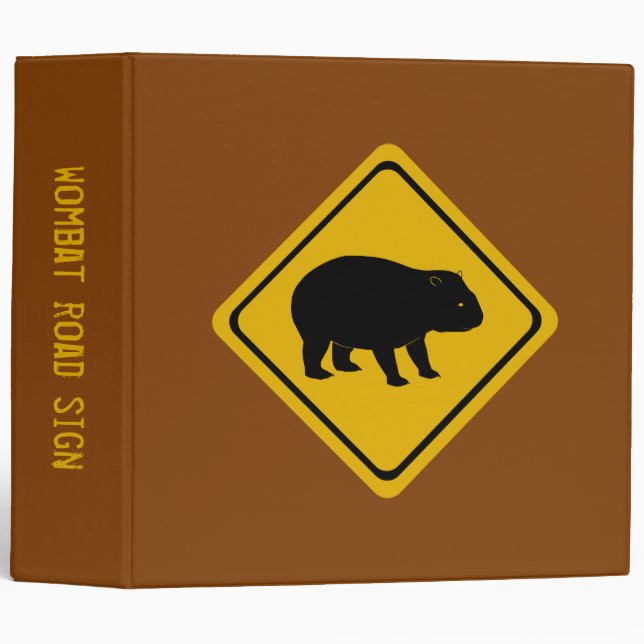 wombat road sign - binder (Front/Spine)