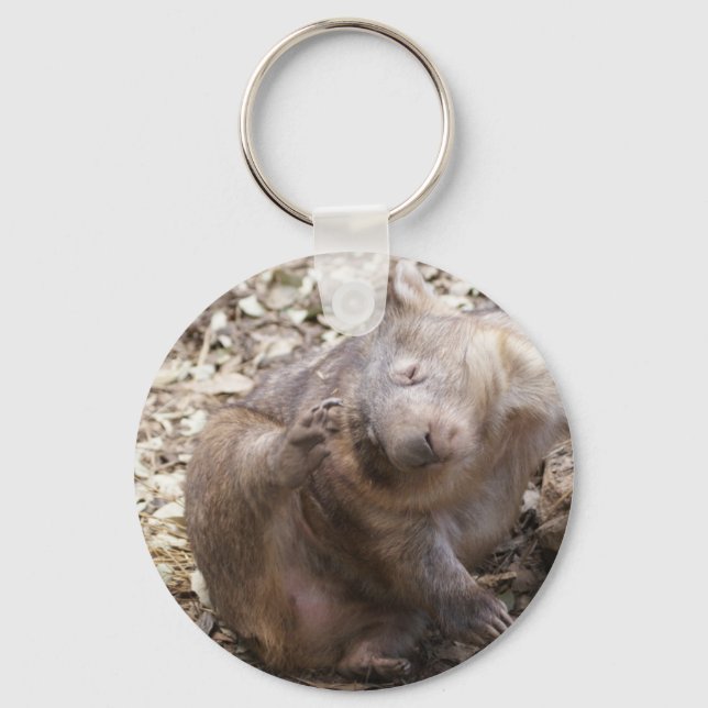 Wombat Scratch Keychain (Front)