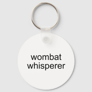 wombat whisperer keychain