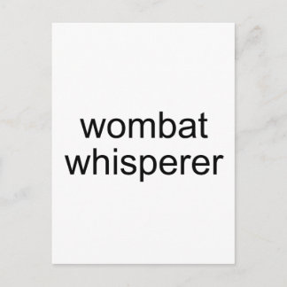 wombat whisperer postcard