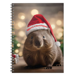 "Wombat Wonderland: A Cozy Christmas Eve" Notebook