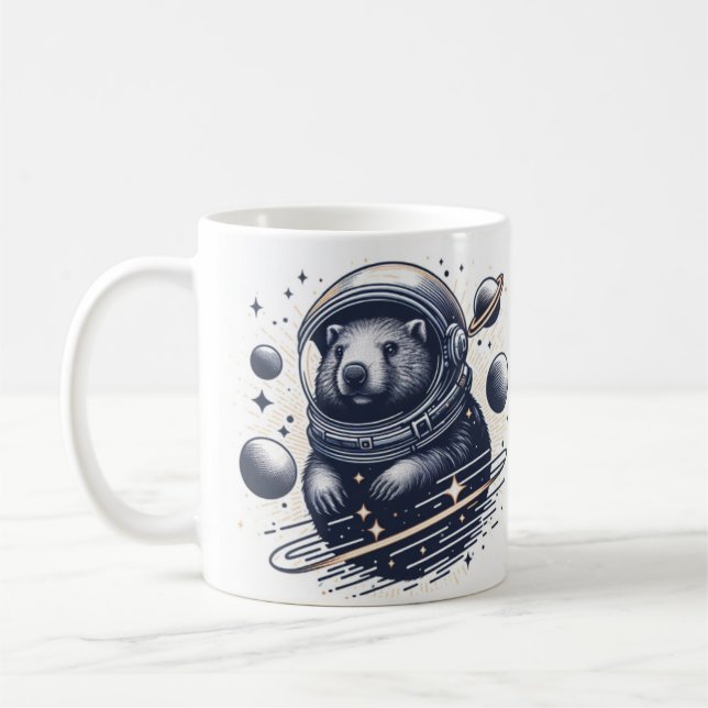 Wombat Wonderland Mug” Coffee Mug (Left)