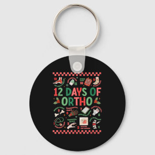 Women 12 Days Of Ortho Christmas Orthopedic Winter Keychain