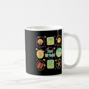 Women 2nd Grade Teacher Lemon Coquette Bow Back To Coffee Mug