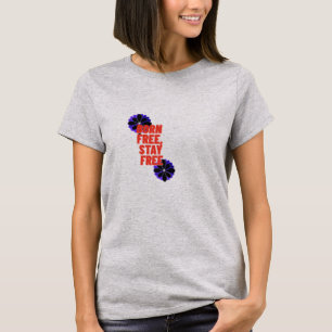 Women 4th of July Patriotic T-Shirt USA Flag