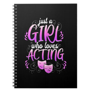 Women Actress Girl Acting Broadway Musicals Acter Notebook