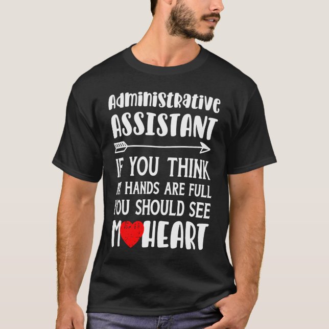 Women Administrative Assistant T-Shirt (Front)