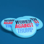 Women Against Trump 2 Inch Round Button<br><div class="desc">Women Against Trump buttons for females and feminists who unite against Donald Trump. Resist,  impeach,  and fight for equal rights with this patriotic protest design.</div>