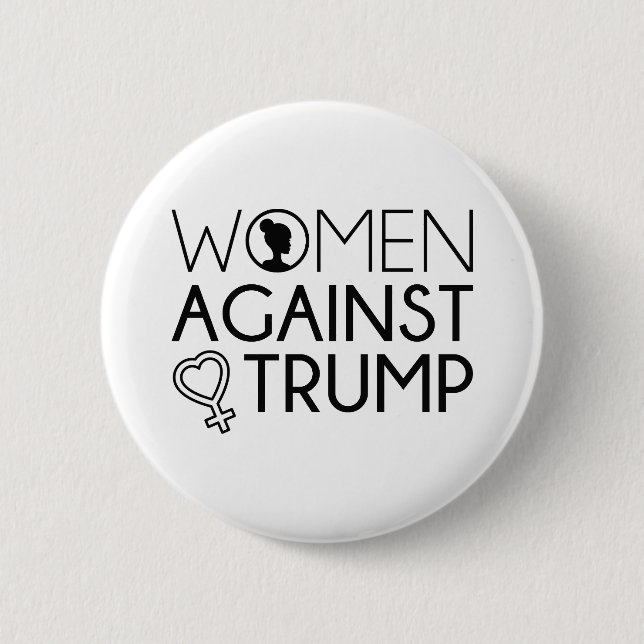Women Against Trump 2 Inch Round Button (Front)
