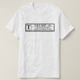 Women Against Trump Warning Label T-Shirt