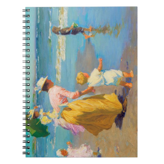 Women and children at the beach Edward Potthast Notebook (Front)