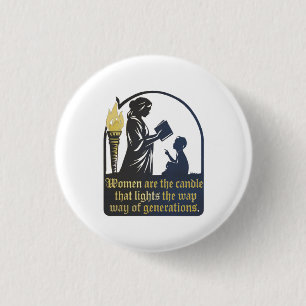 Women and Generational Building 1 Inch Round Button