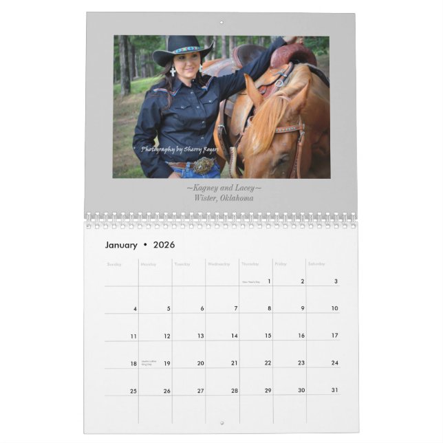 ~Women and Their Horses of Southeastern Oklahoma~ Calendar (Jan 2026)