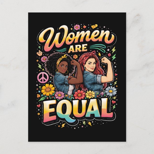 Women Are Equal Postcard (Front)