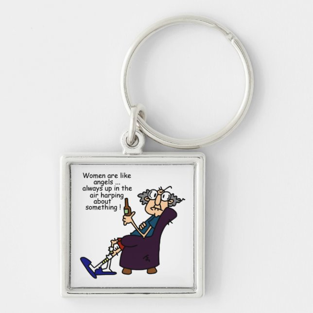 Women Are Like Angels Keychain (Front)