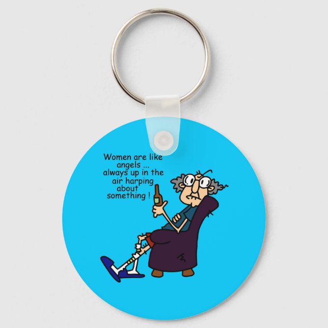 Women Are Like Angels Keychain (Front)