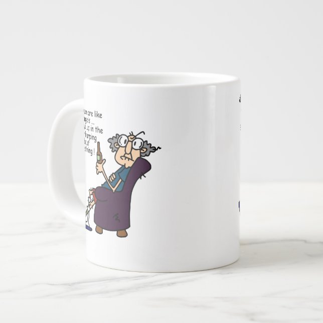Women Are Like Angels Large Coffee Mug (Front Left)