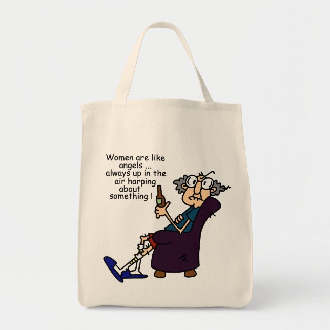 Women Are Like Angels Tote Bag (Front)