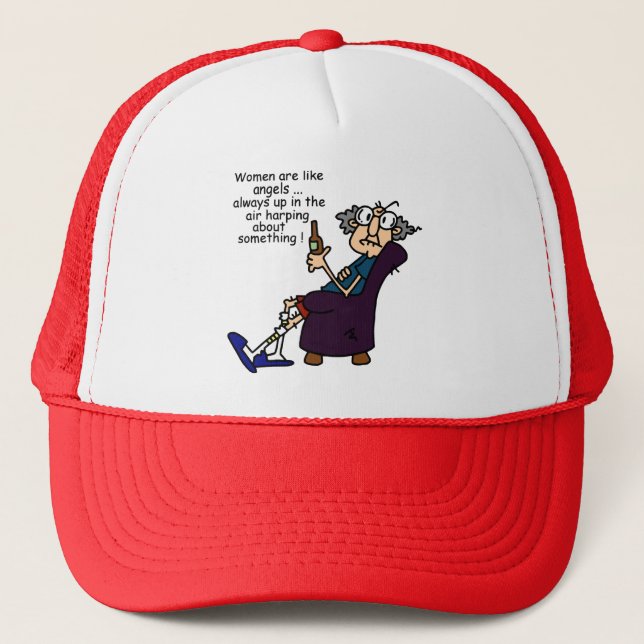 Women Are Like Angels Trucker Hat (Front)
