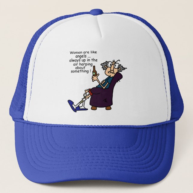 Women Are Like Angels Trucker Hat (Front)