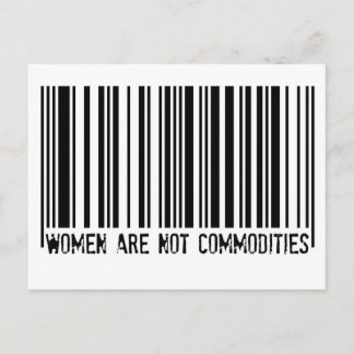 Women Are Not Commodities Postcard